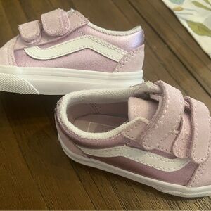Vans Kids Light Pink Sneakers